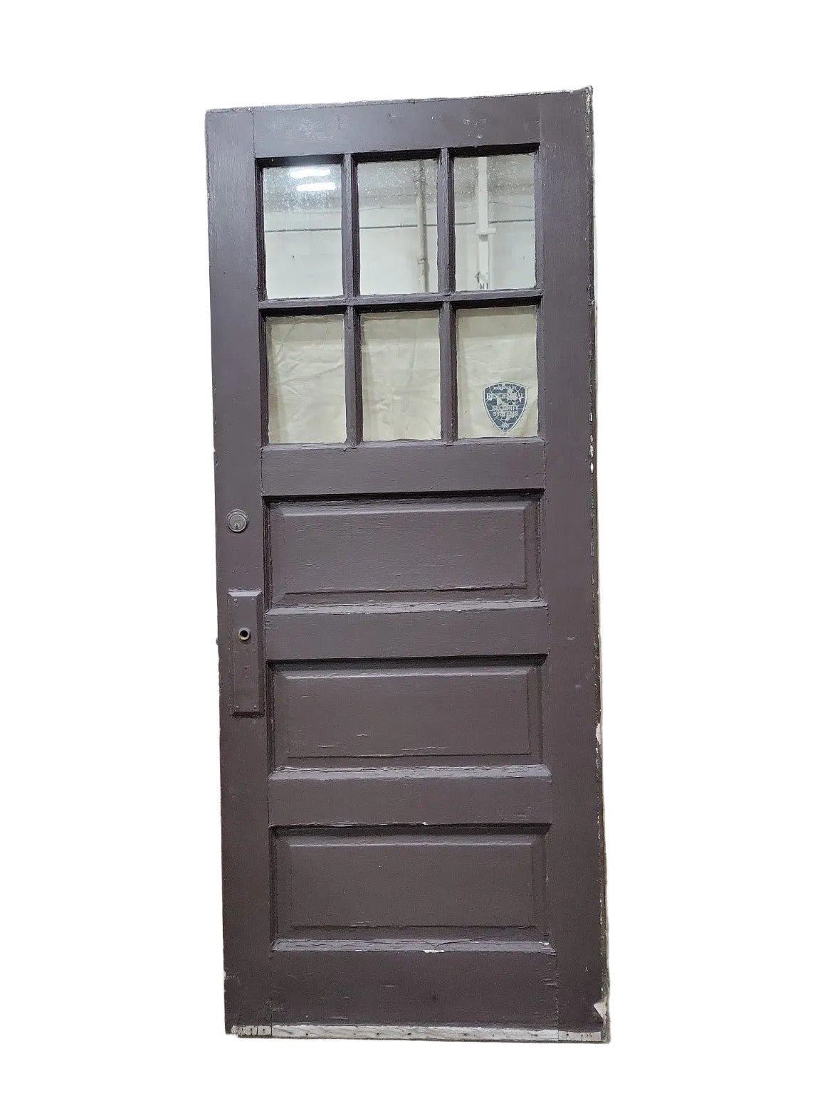 Solid Wood 6-Lite Half-Glass Entry Door – 32 ¼" x 77 ½" x 1 ¾"