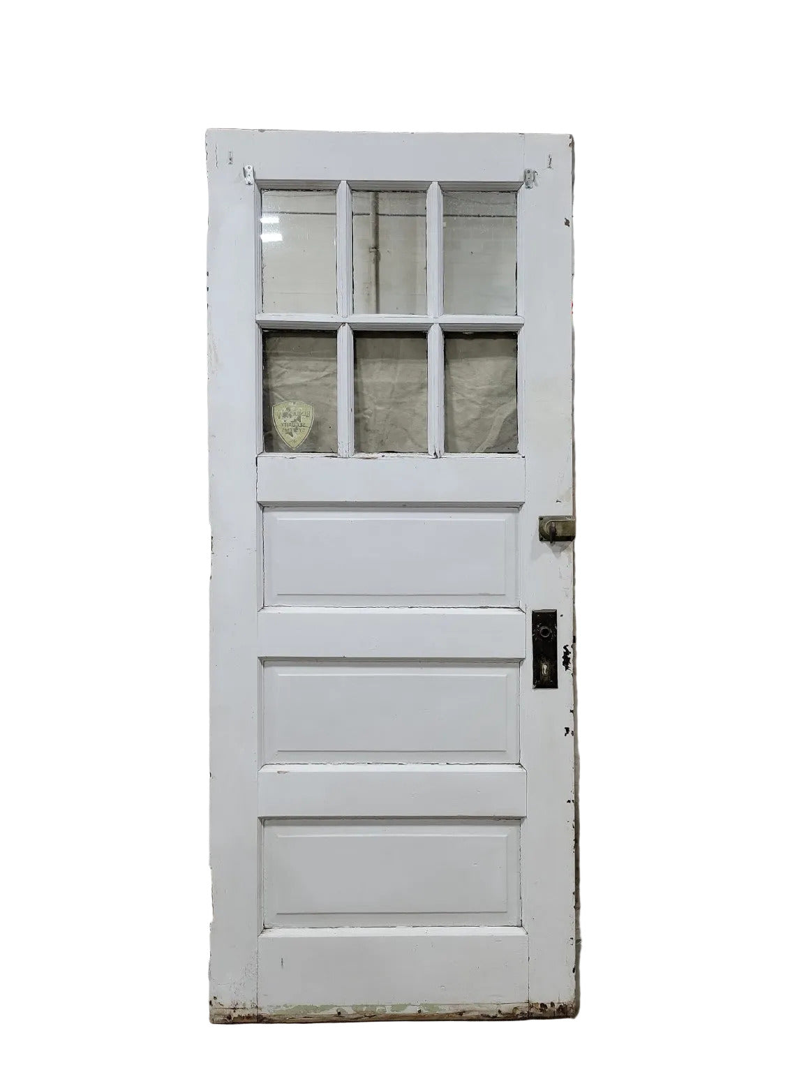 Solid Wood 6-Lite Half-Glass Entry Door – 32 ¼" x 77 ½" x 1 ¾"