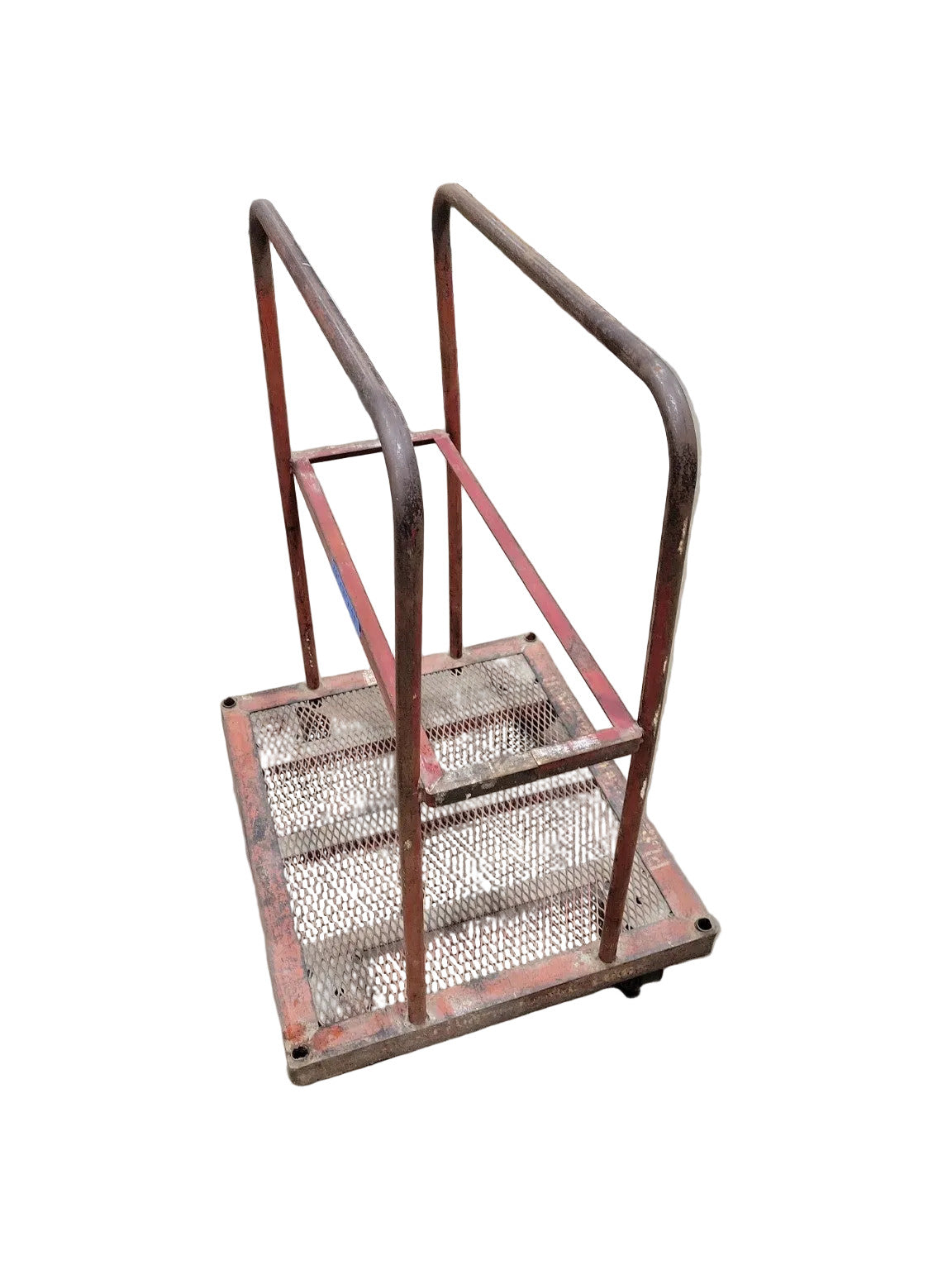 Vintage Industrial Rolling Panel Cart – Steel Frame