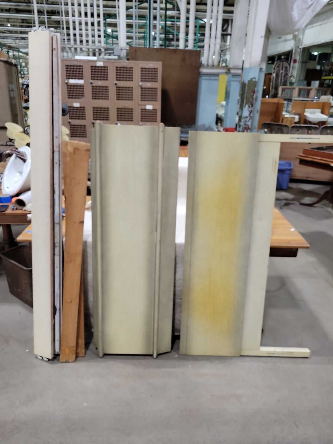 Vintage Painted Wood Full Size Bed Frame