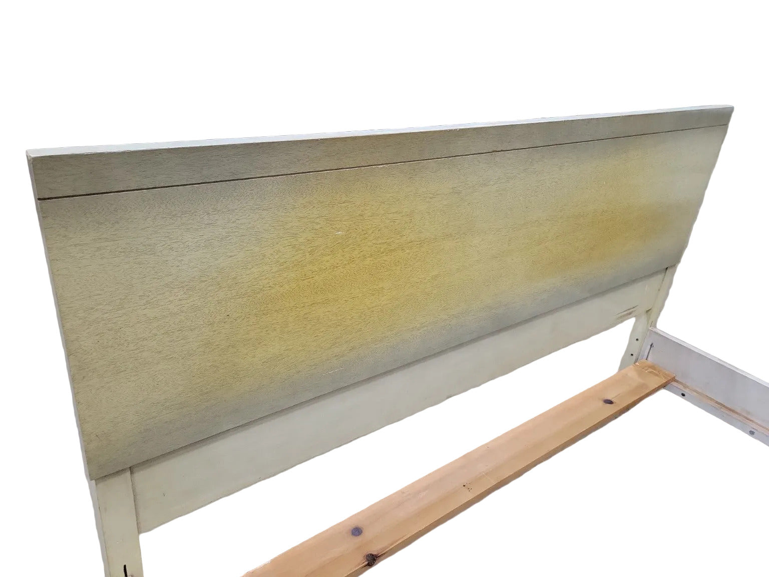 Vintage Painted Wood Full Size Bed Frame