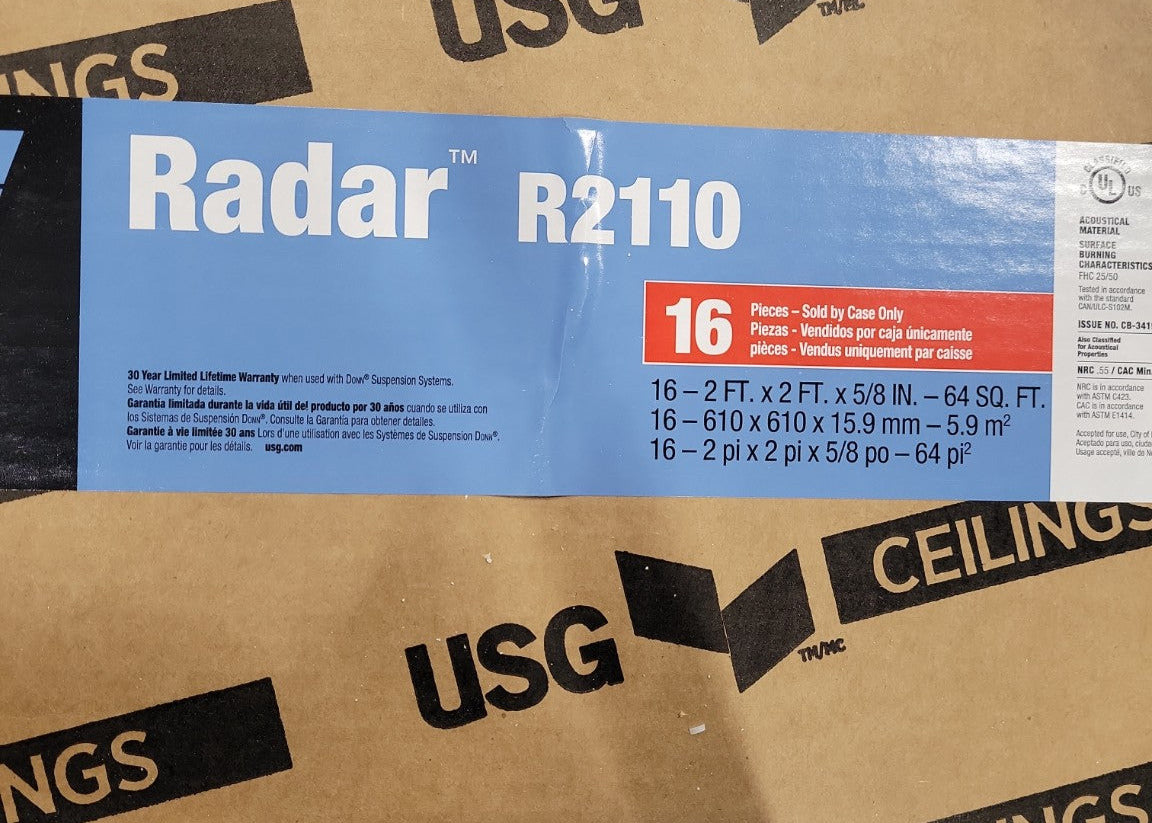 USG Radar™ Acoustical Ceiling Panels – Model R2110