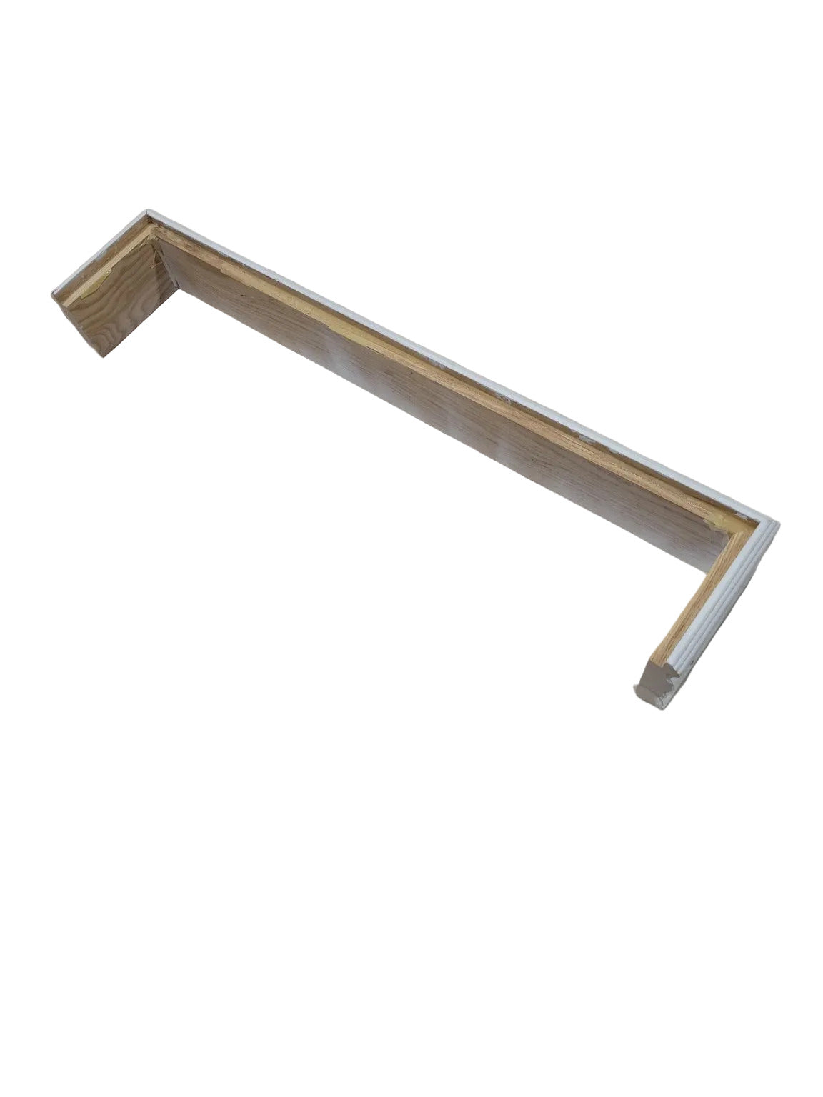 White Painted Wood Valance Frame – 24 ¼"