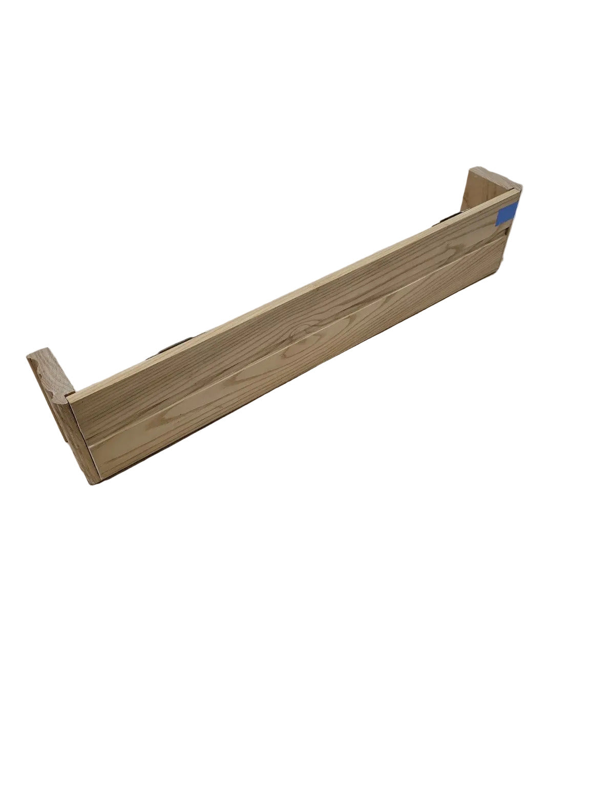 Natural Oak Cabinet Valance with Keyhole Mounts – 24 ¼"