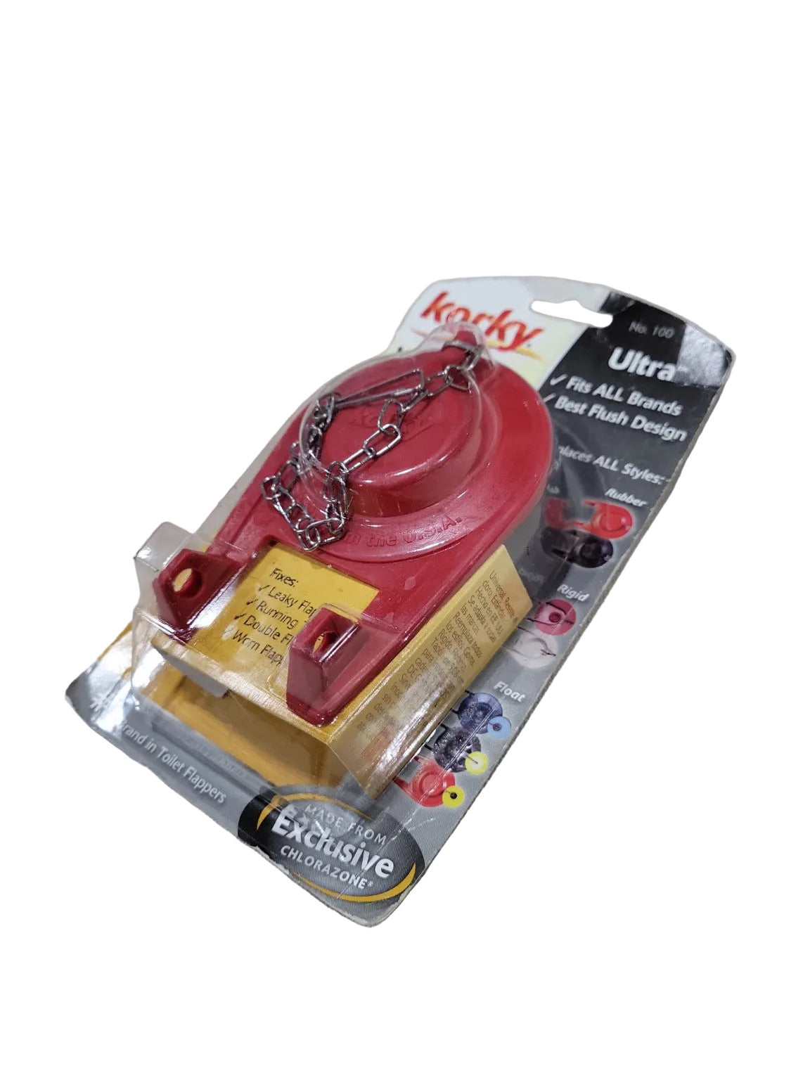 Korky Ultra Universal Toilet Flapper – Standard 2" (Model No. 100)