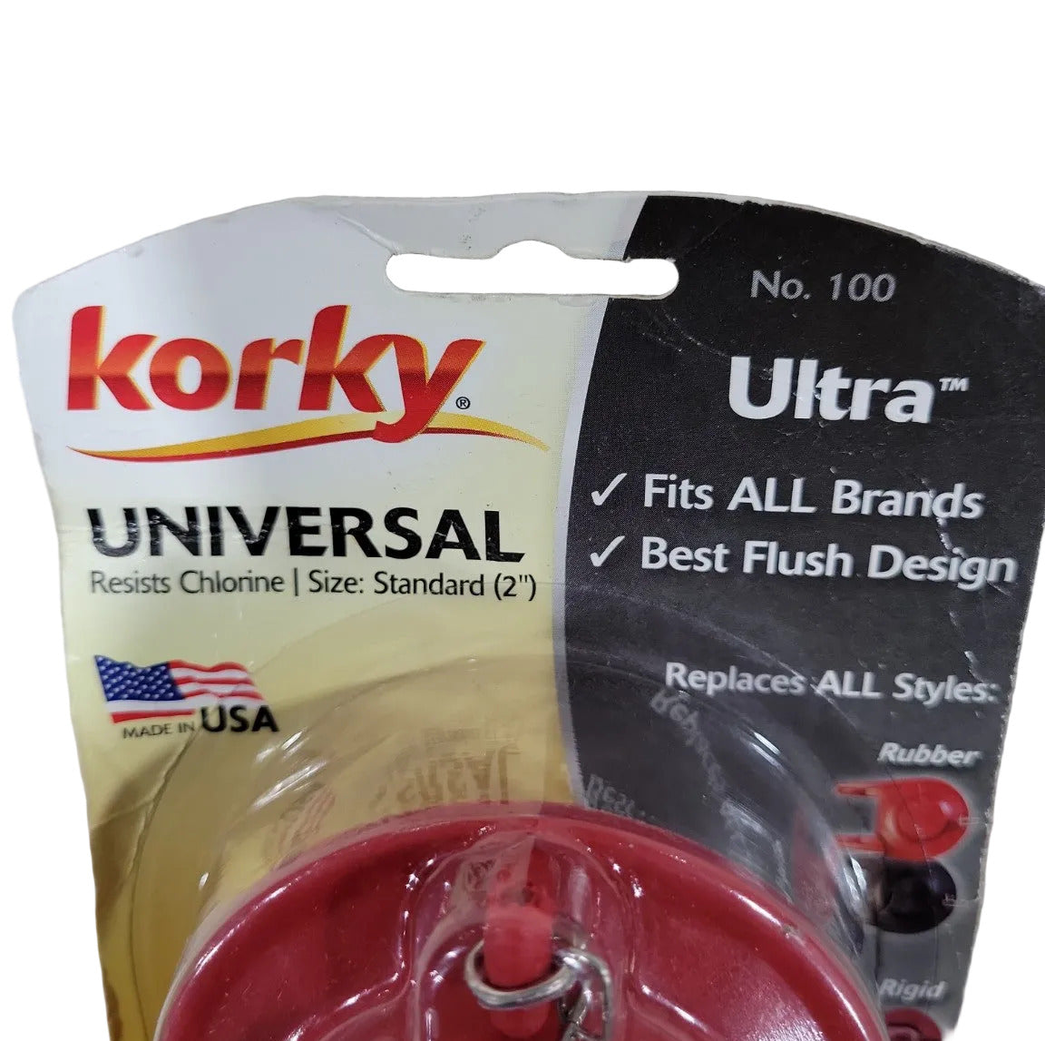 Korky Ultra Universal Toilet Flapper – Standard 2" (Model No. 100)
