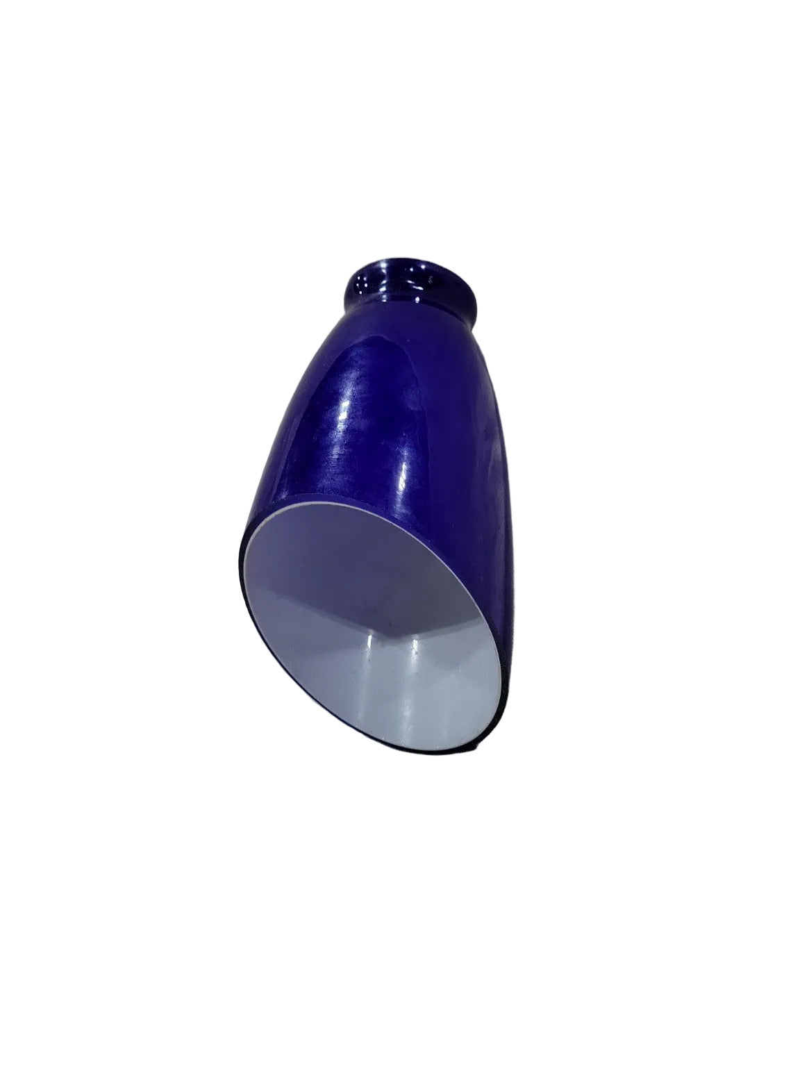 Set of 4 Cobalt Blue Glass Light Shades – 4" x 6 ¾"