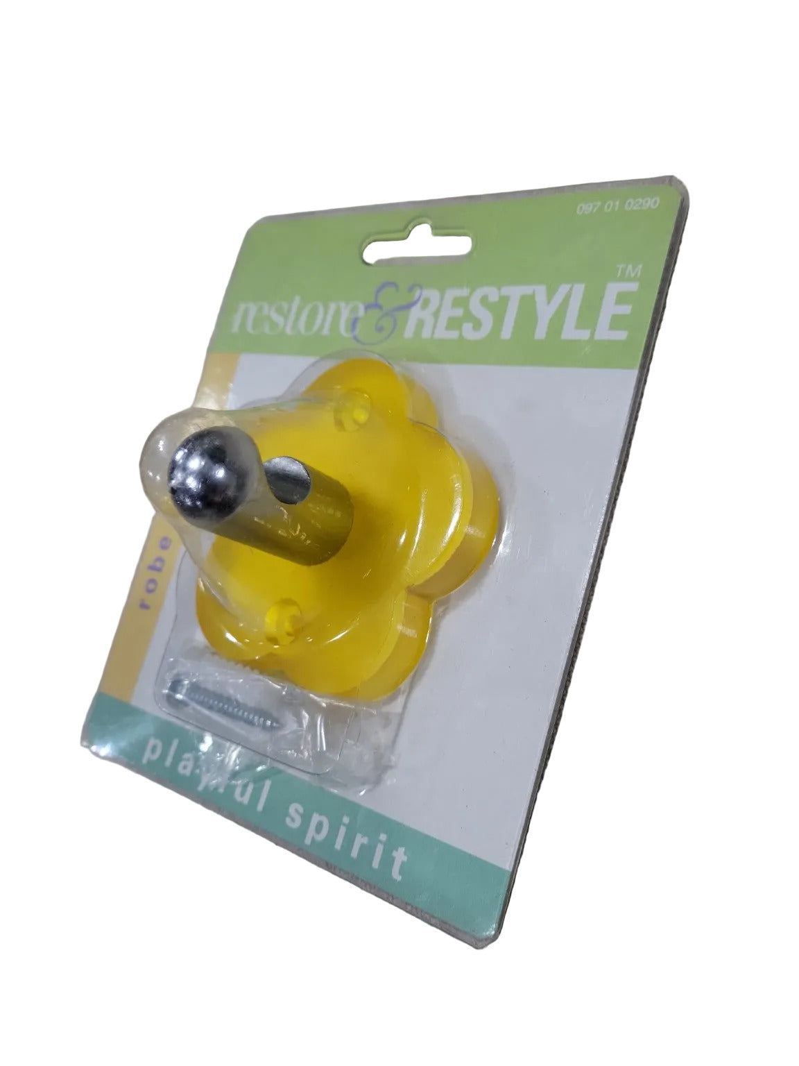 Restore & Restyle Yellow Floral Robe Hook – New in Package