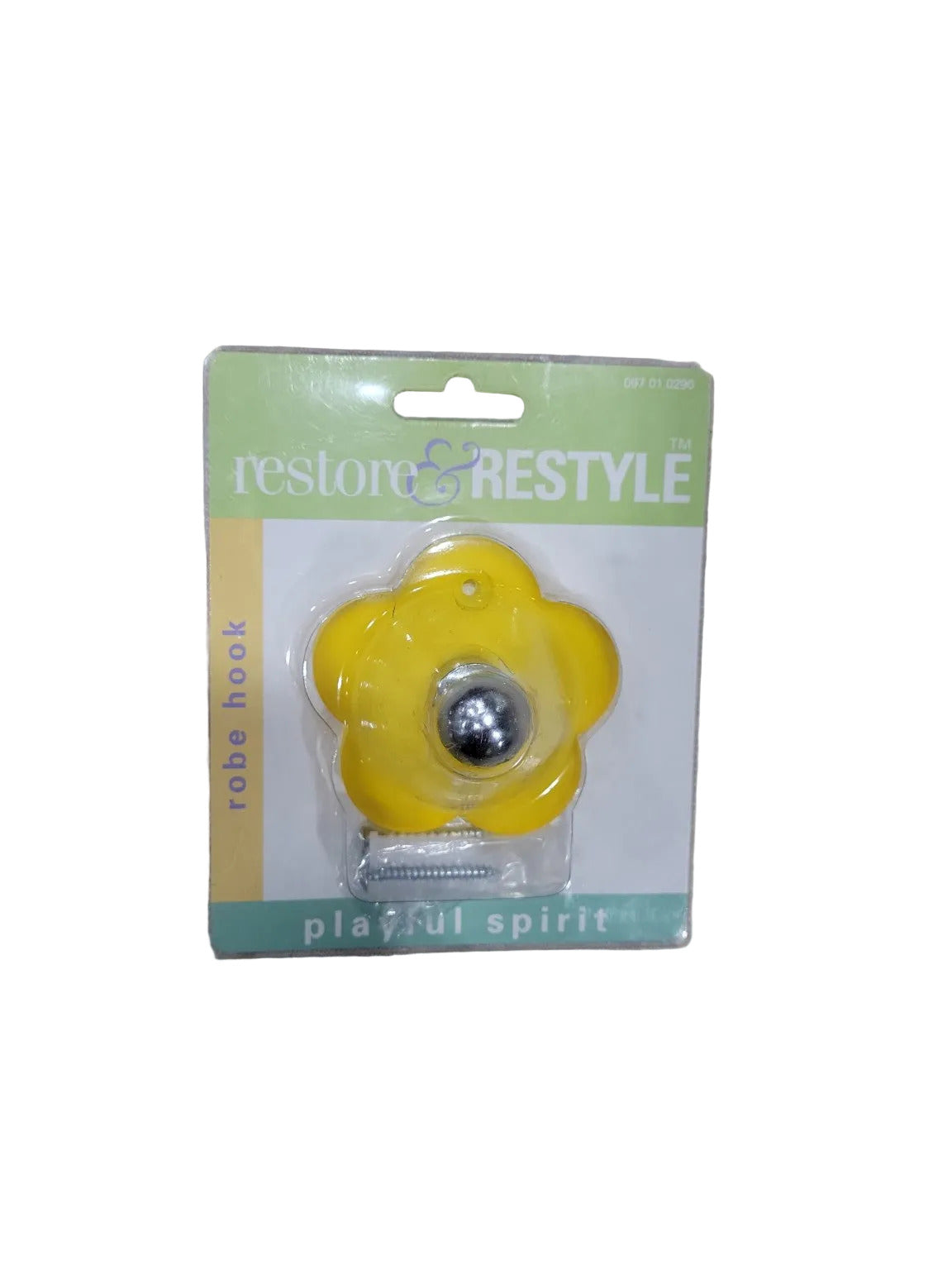 Restore & Restyle Yellow Floral Robe Hook – New in Package