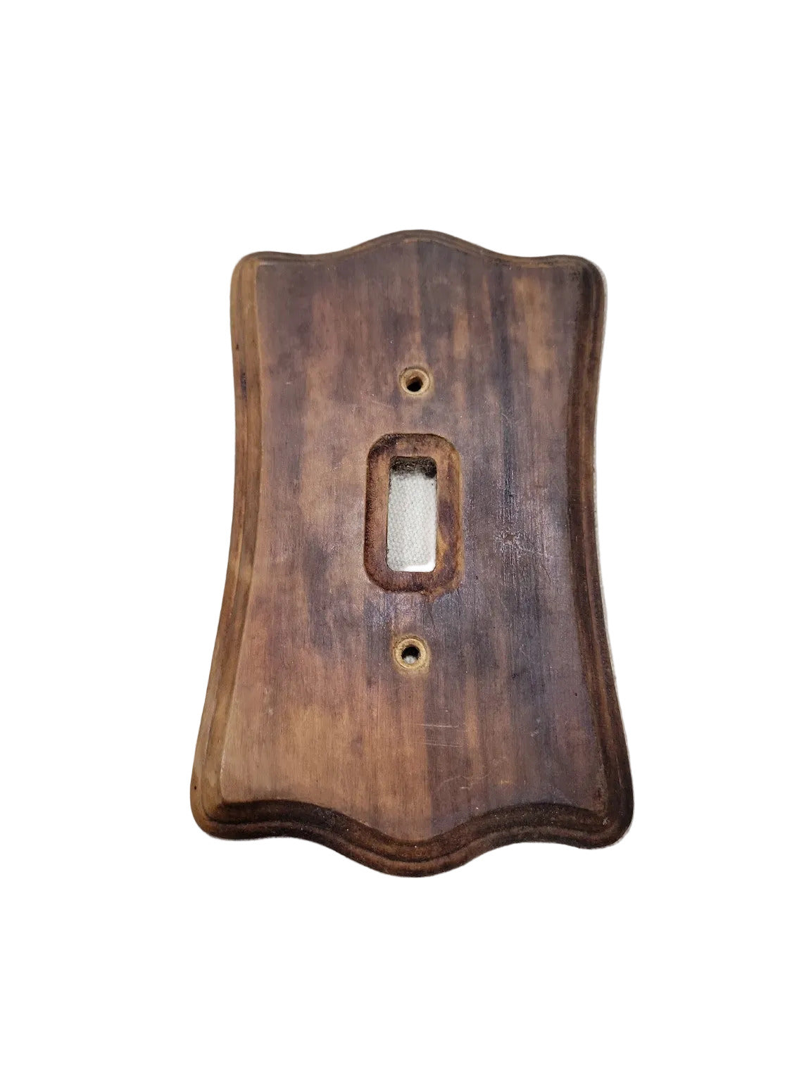 Vintage Wood Switch Plate Cover – Single Toggle