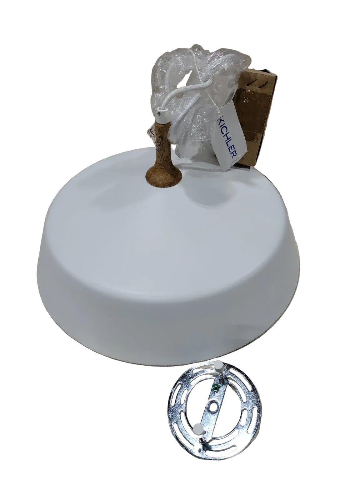 Kichler Matte White Pendant Light Fixture – New