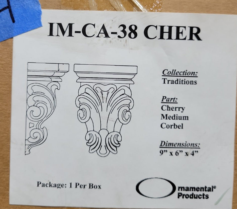 Cherry Acanthus Leaf Corbel – IM-CA38 by Ornamental Products