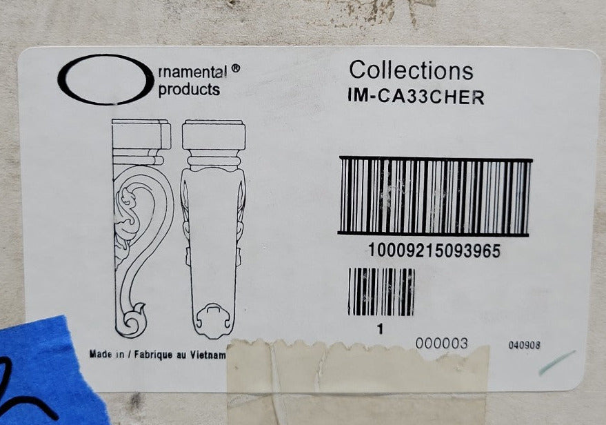 Cherry Scroll Leg Corbel – IM-CA33 by Ornamental Products