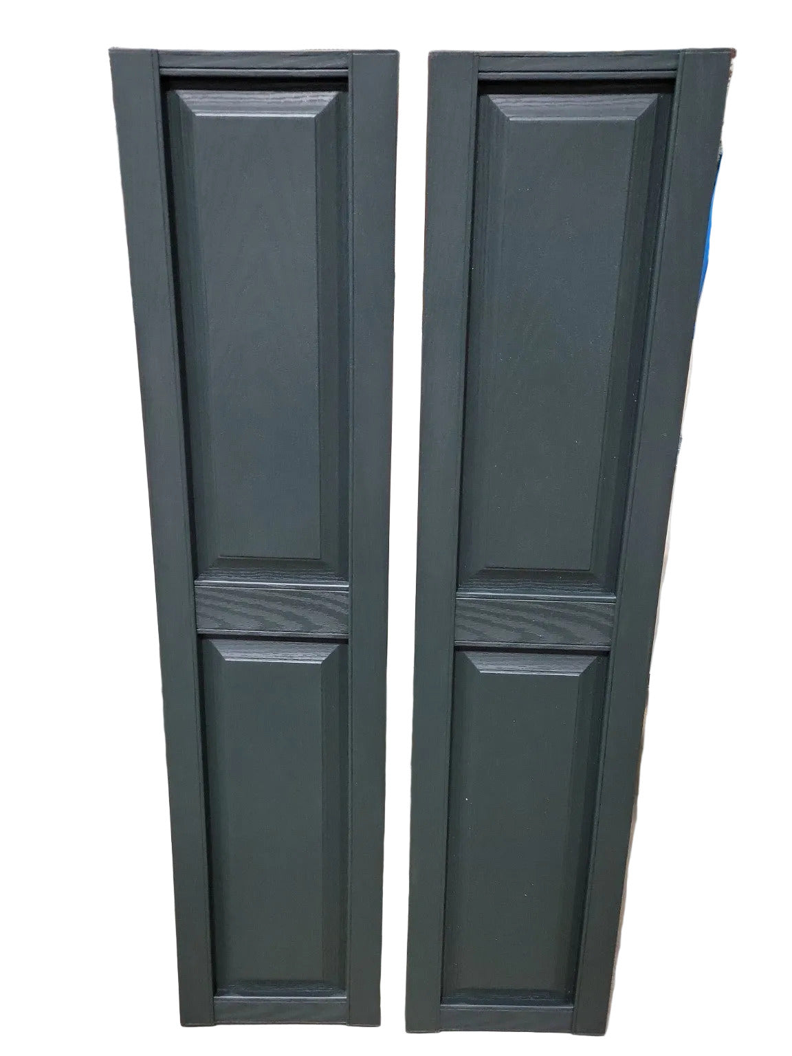 12" x 52" Raised Panel Exterior Shutters – Midnight Green (Pair)