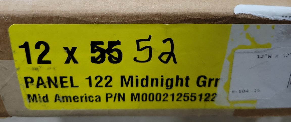 12" x 52" Raised Panel Exterior Shutters – Midnight Green (Pair)