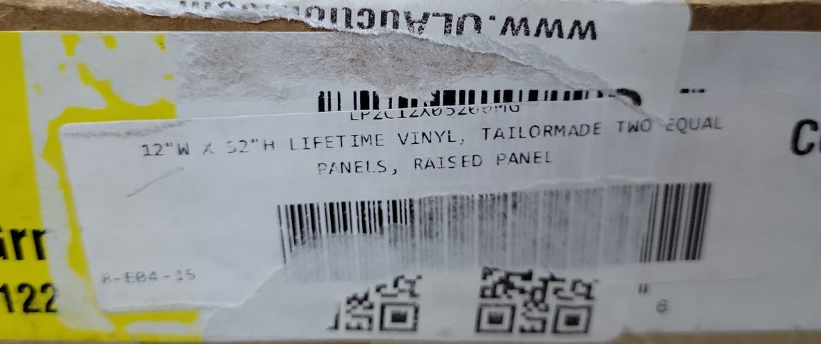 12" x 52" Raised Panel Exterior Shutters – Midnight Green (Pair)