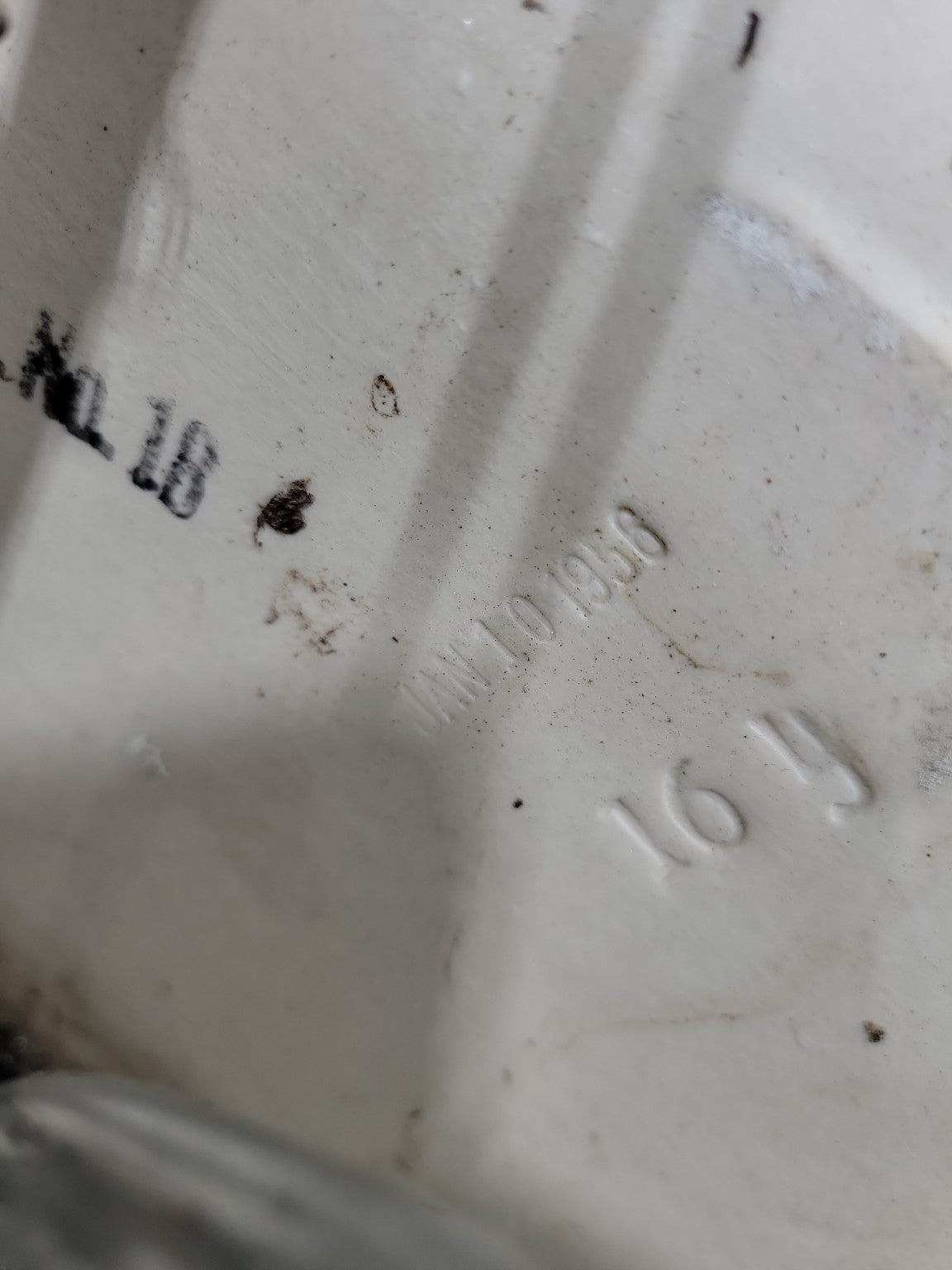 Vintage Porcelain Drop-In Bathroom Sink – 1938