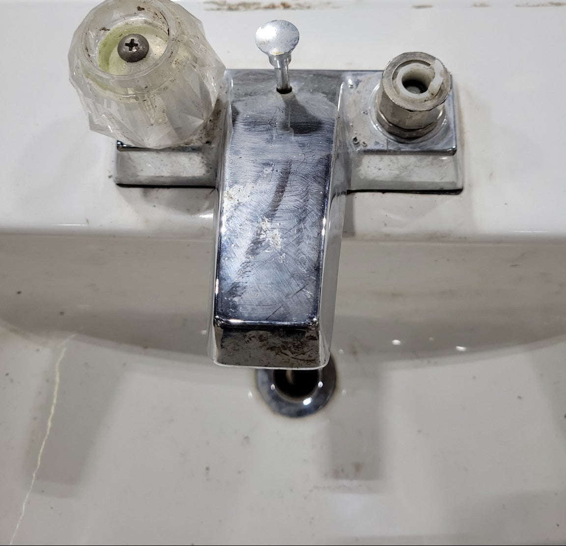 Vintage Porcelain Drop-In Bathroom Sink – 1938
