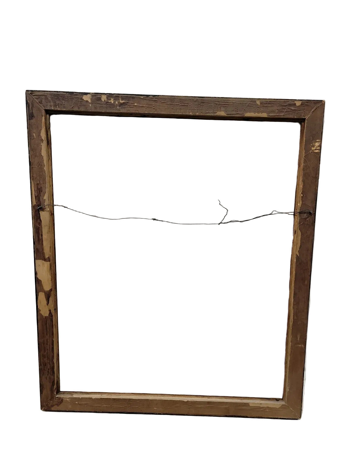 Vintage Ornate Wood Picture Frame – Gold-Toned Floral Carving