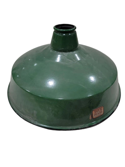 Vintage Westinghouse Dome 100 Green Industrial Enamel Shade
