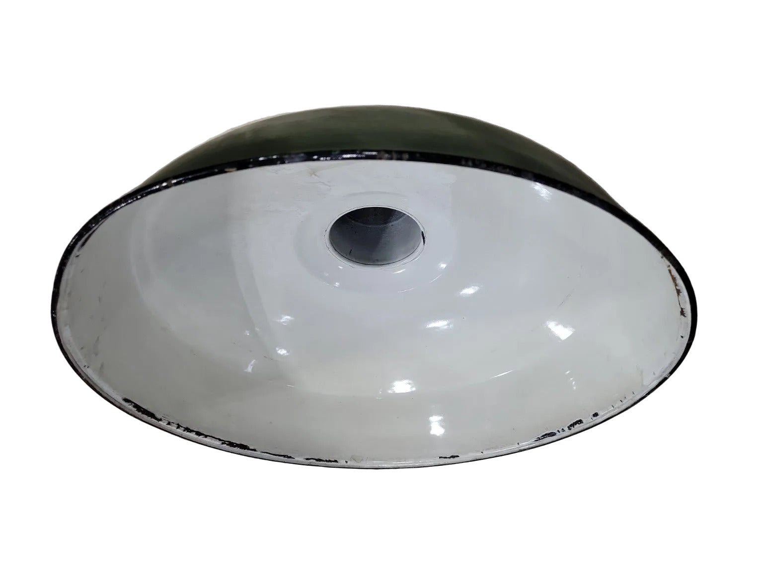 16" Industrial Green Porcelain Enamel Light Shade
