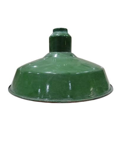 16 ½" Industrial Green Porcelain Enamel Barn Shade