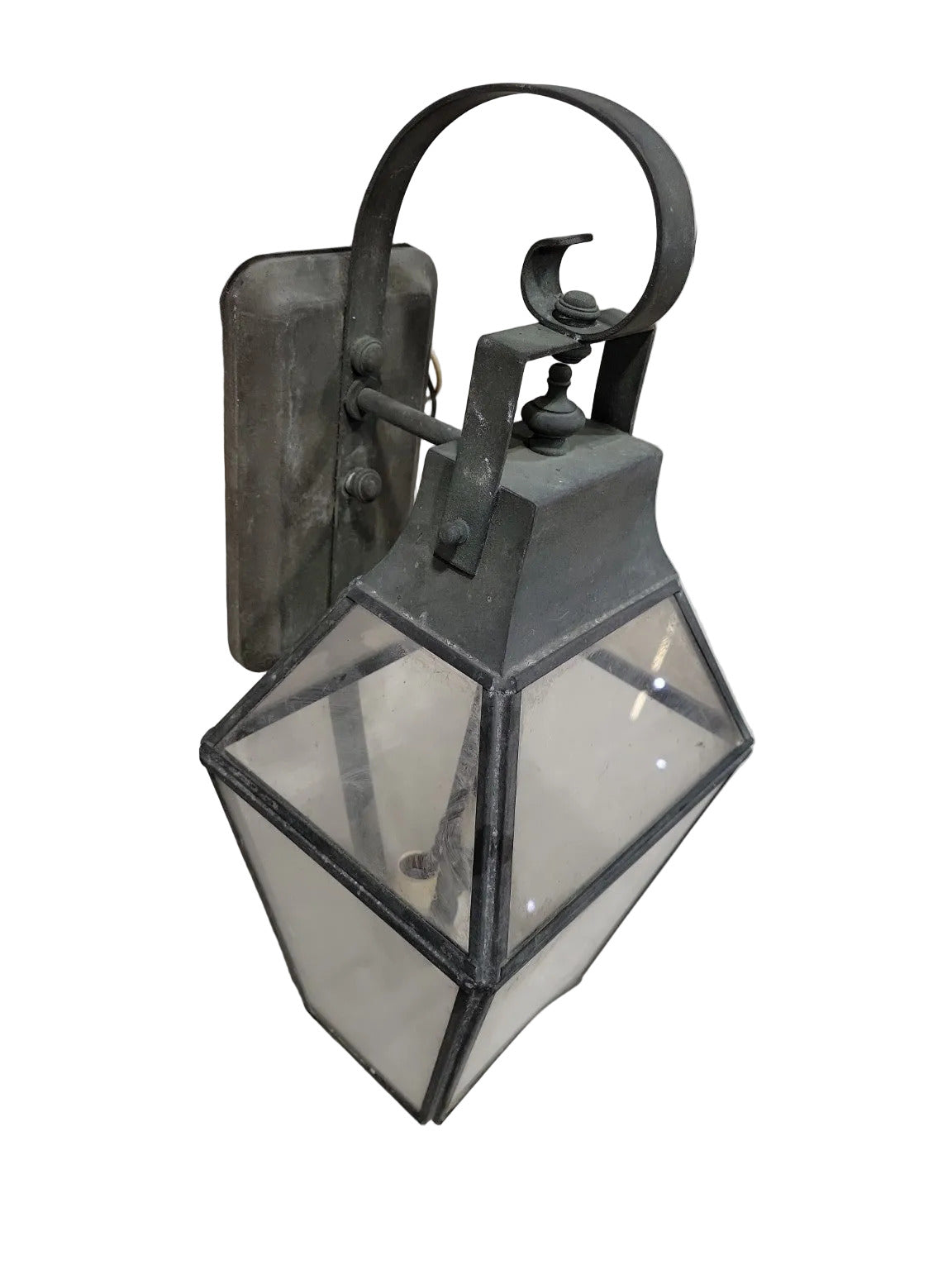Vintage Georgian Art Lighting Solid Brass Wall Lantern
