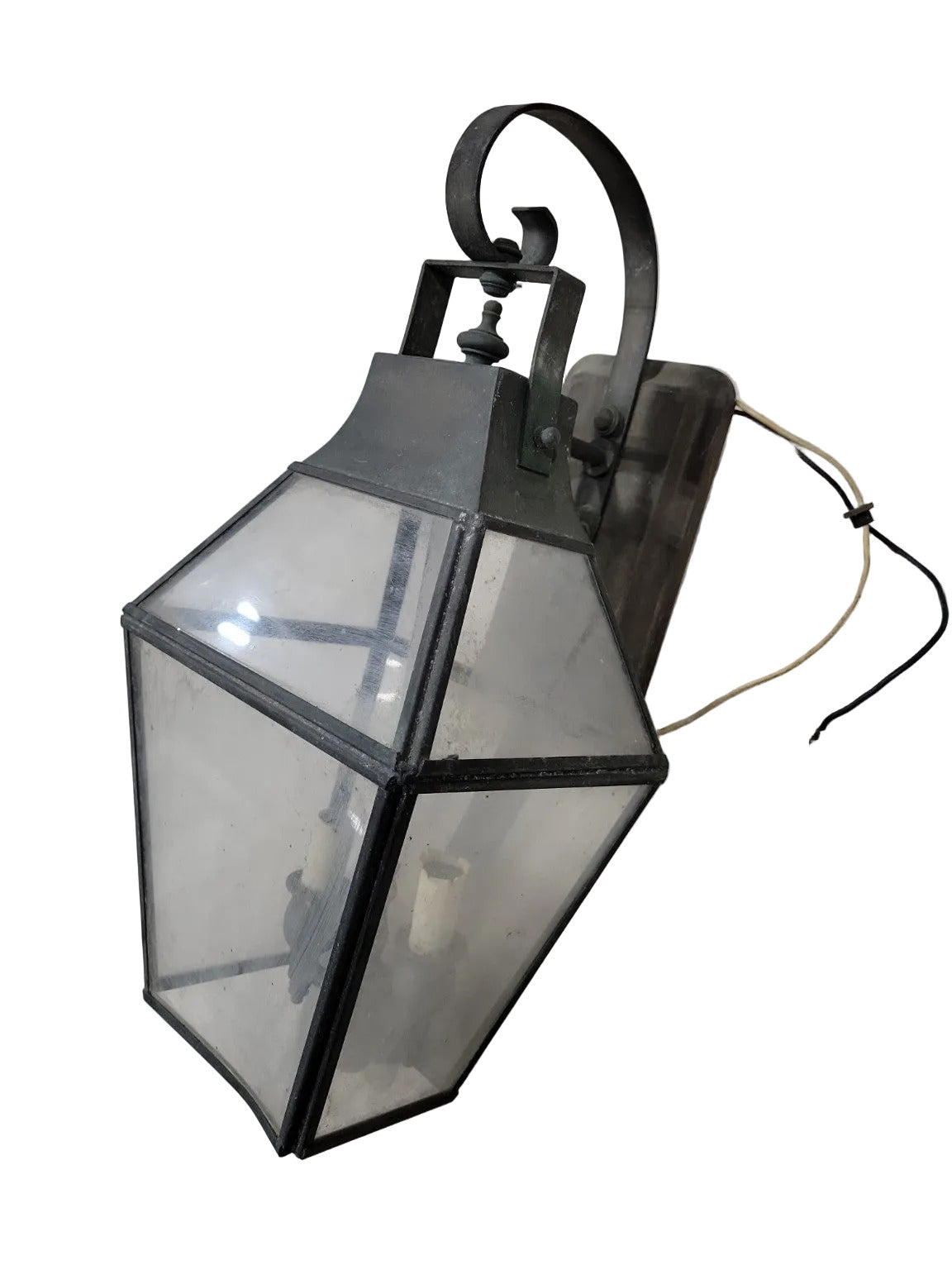 Vintage Georgian Art Lighting Solid Brass Wall Lantern