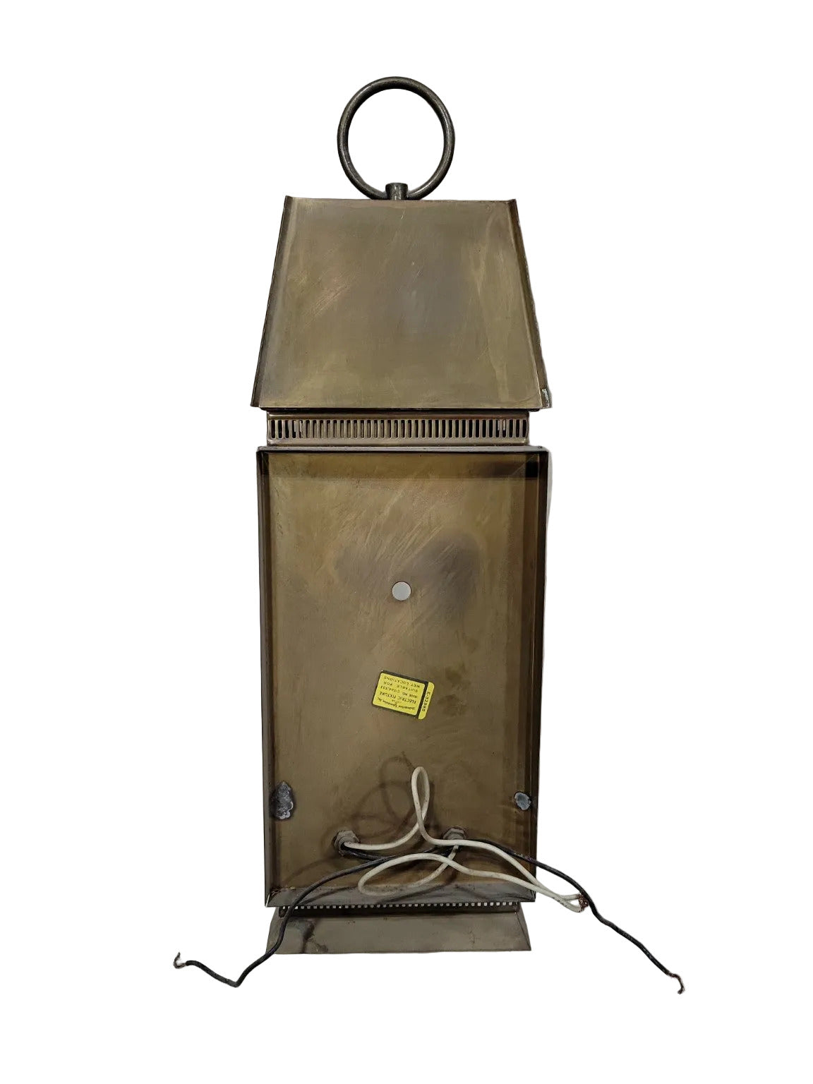 Vintage Solid Brass Wall Lantern – Colonial Style with Vent Detailing