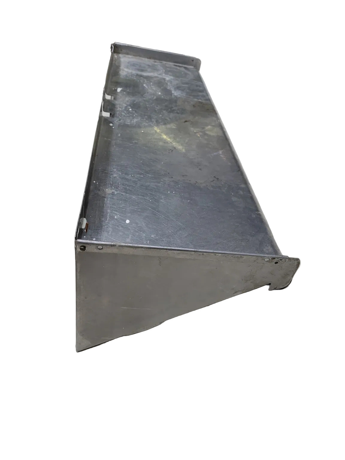 Industrial Wall-Mount Metal Shelf – Brushed Steel Finish