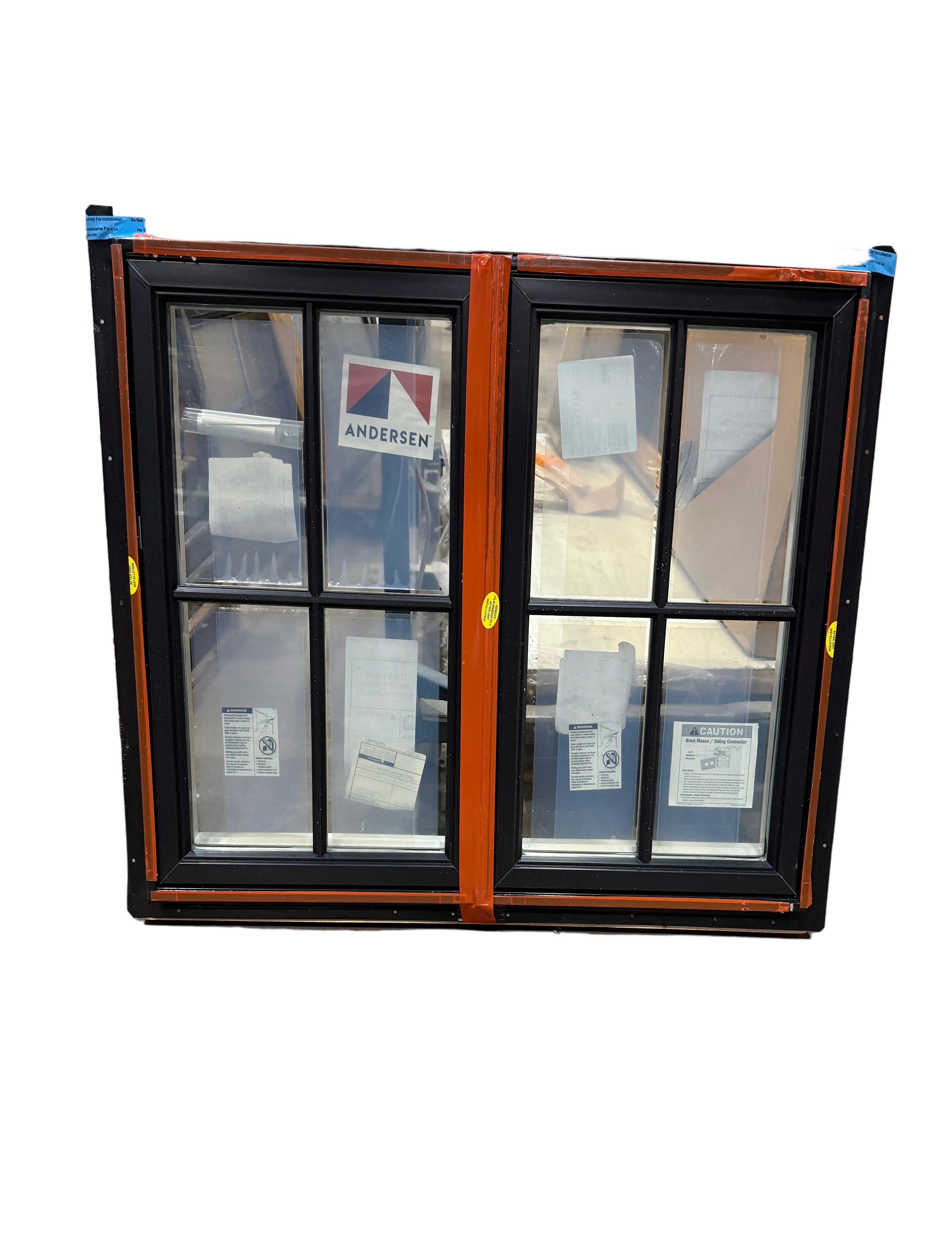 New Andersen 400 Series Double-Hung Window (Black and White)