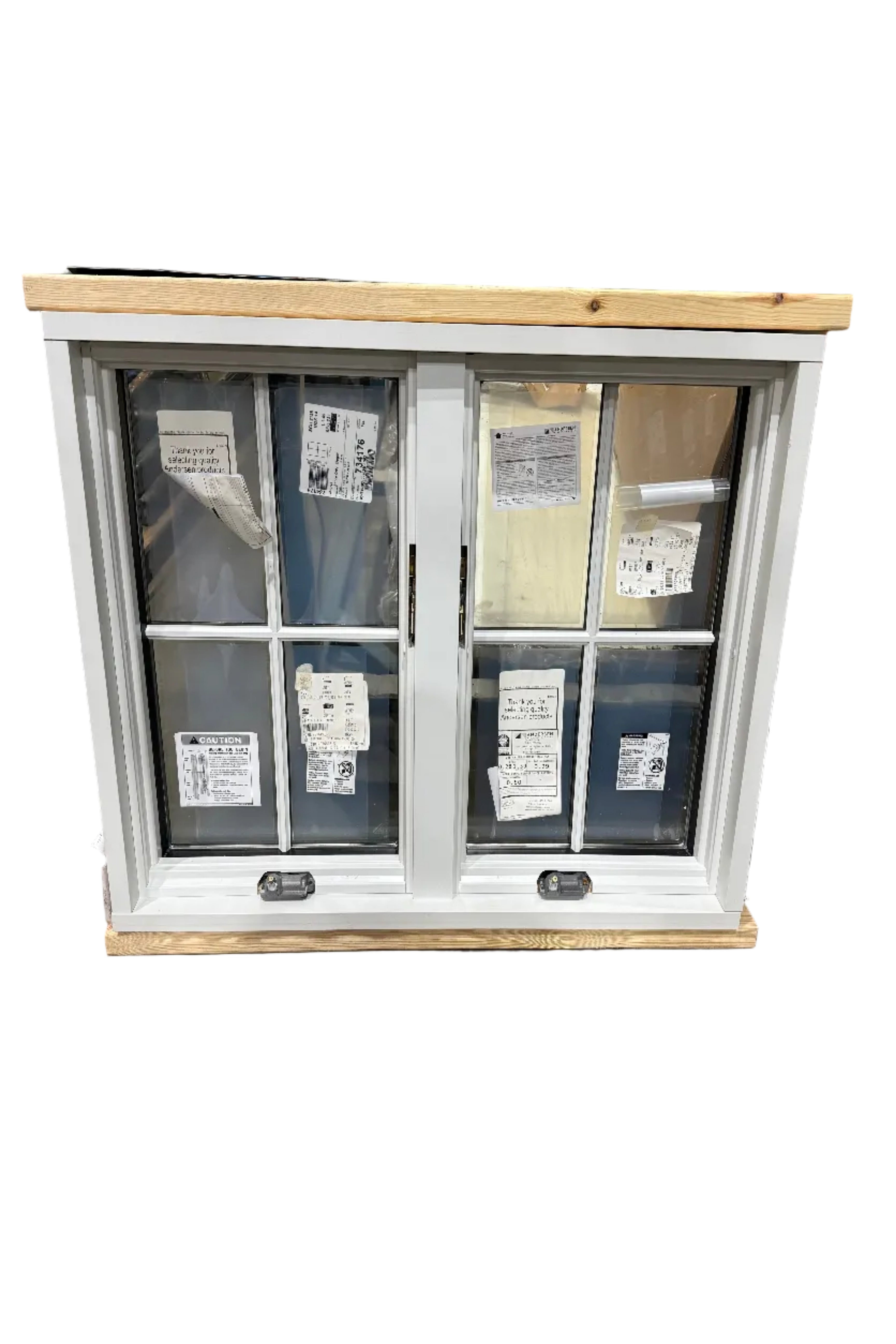 New Andersen 400 Series Double-Hung Window (Black and White)