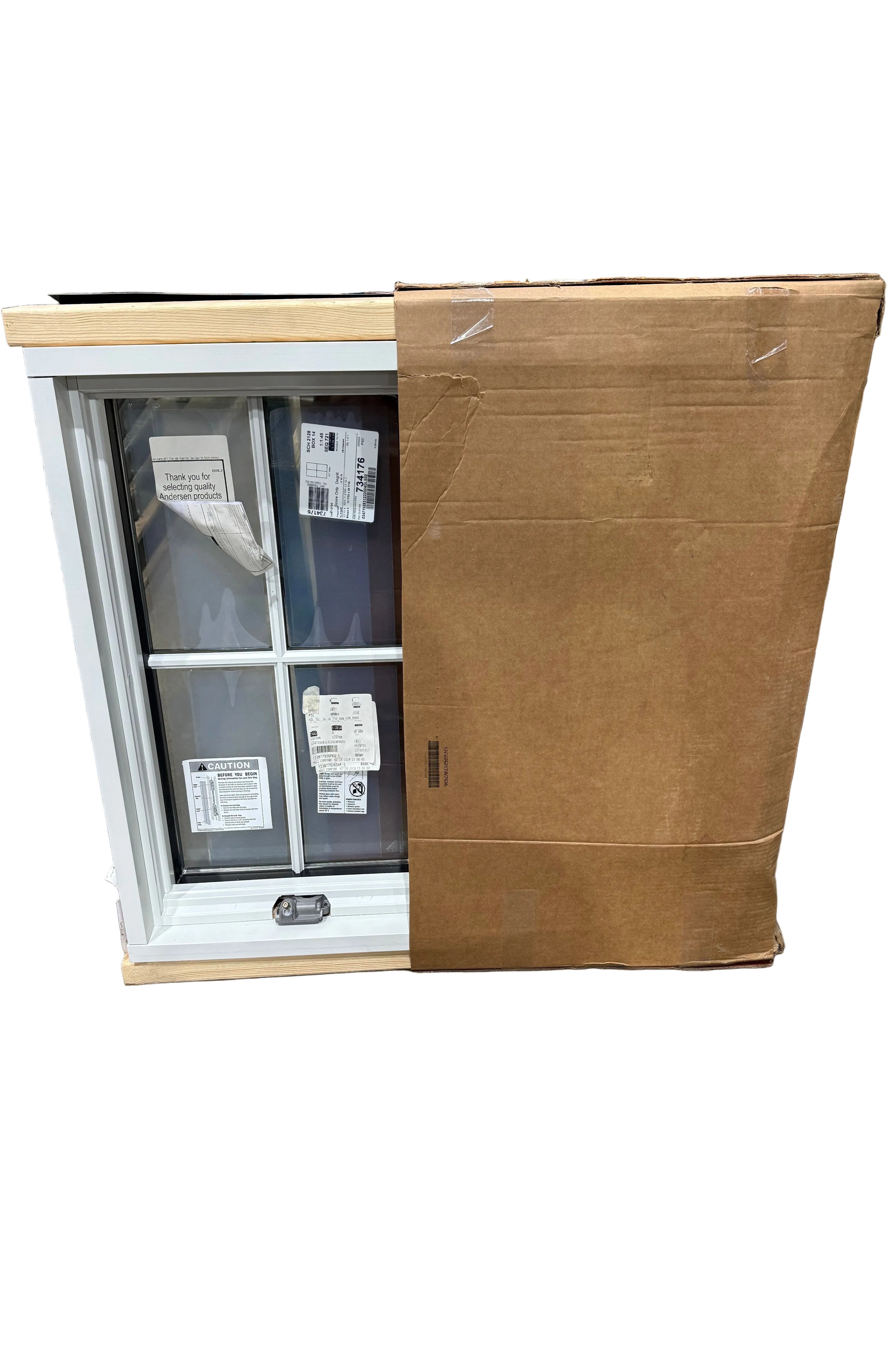 New Andersen 400 Series Double-Hung Window (Black and White)