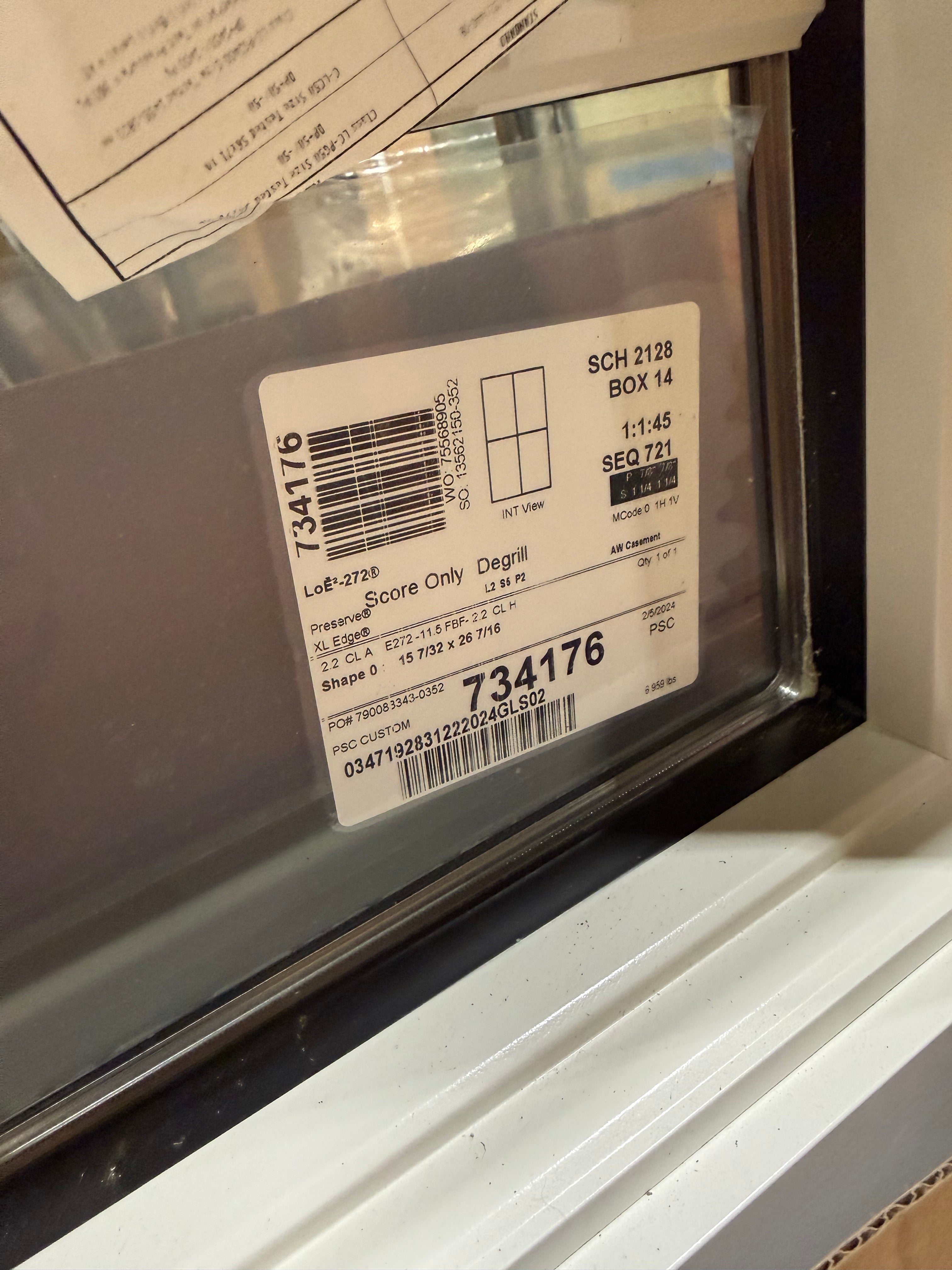 New Andersen 400 Series Double-Hung Window (Black and White)