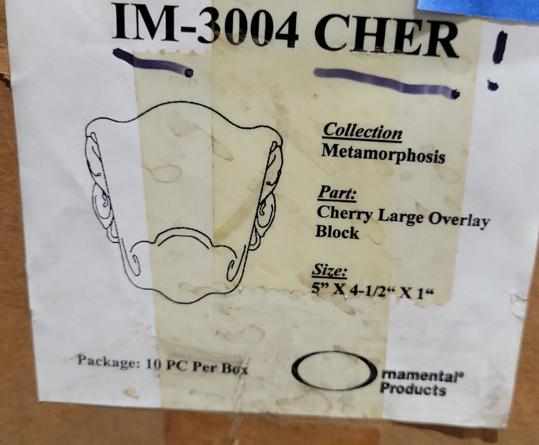 Cherry Large Overlay Block – IM-3004CHER by Ornamental Products