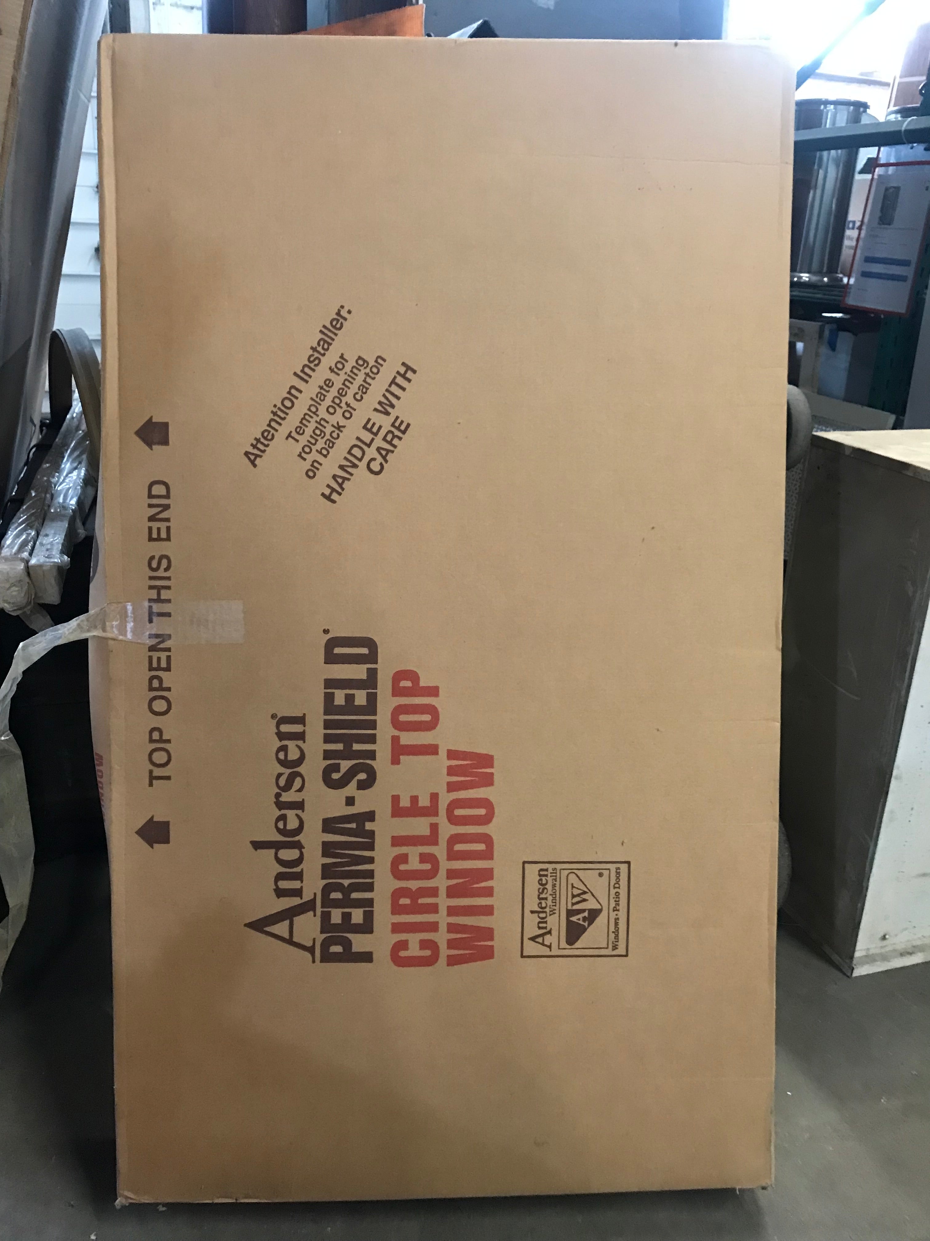 New Andersen 400 Series Arch Top Window – Half Round with Interior Trim Kit