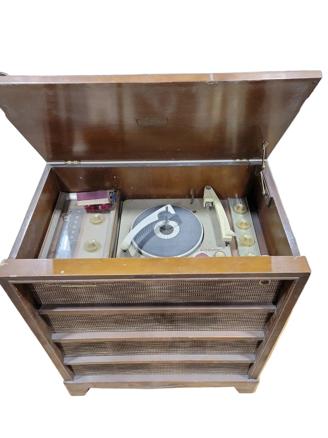 RCA Victor SHP-8A Console – "New Orthophonic High Fidelity" Stereo Record Player