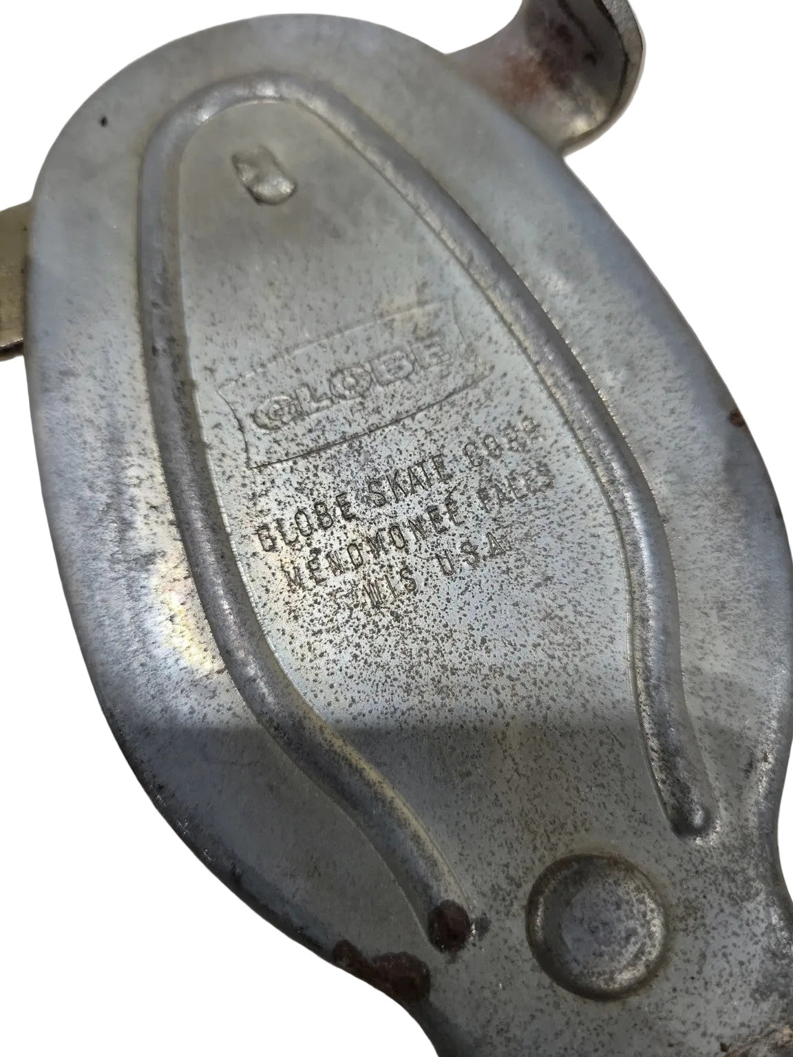 Vintage Globe Adjustable Roller Skates with Leather Straps – Stamped Logo, 1950s