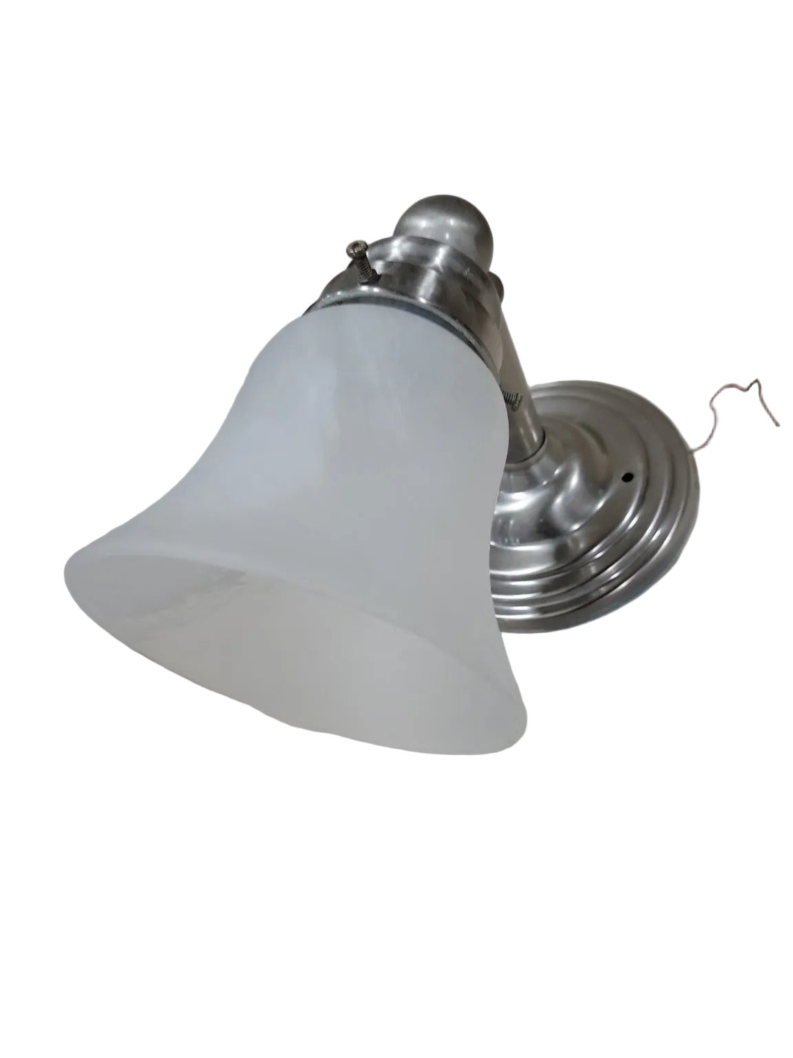 Set of 2 – West Elm Sculptural Glass Single Sconces – Chrome Finish