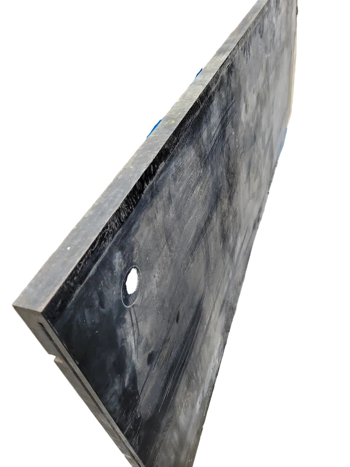 Black MDF Panel – Former Commercial Countertop with Slotted Joinery