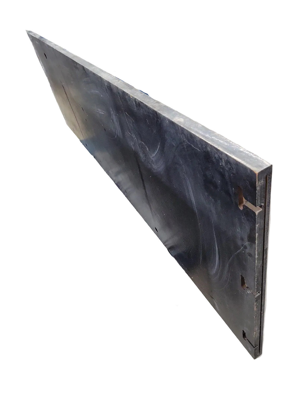 Black MDF Countertop – Oversized Painted Slab with Slotted Joinery