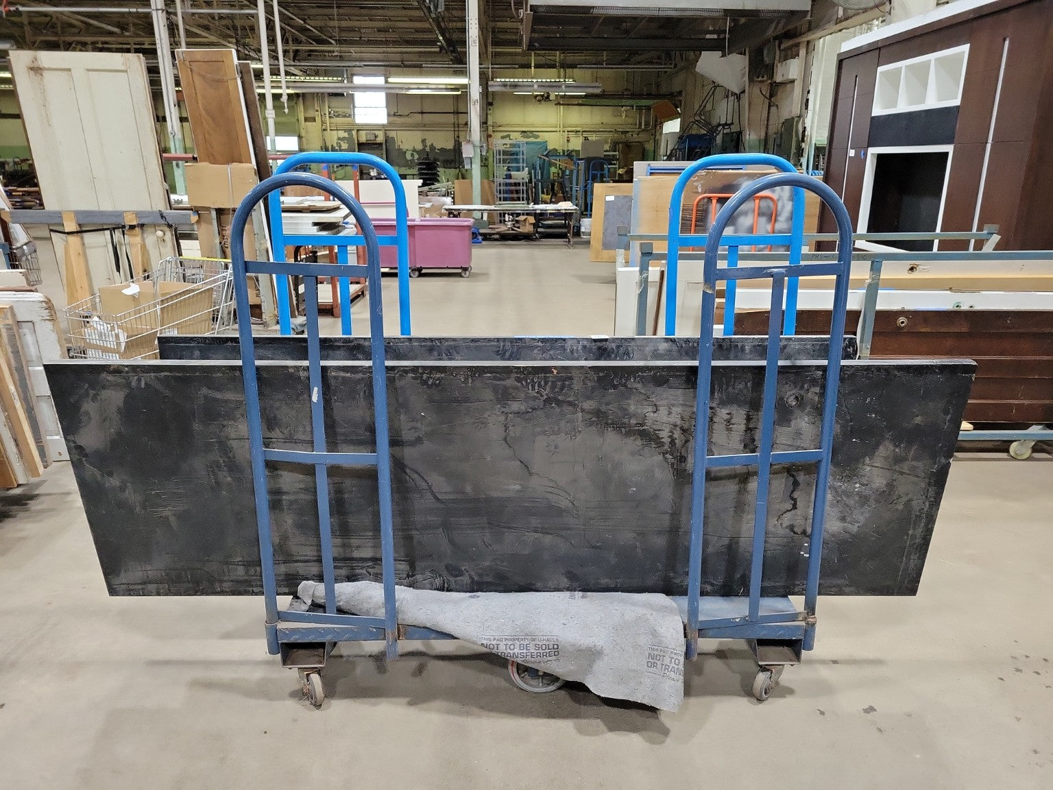 Black MDF Countertop – Oversized Painted Slab with Slotted Joinery