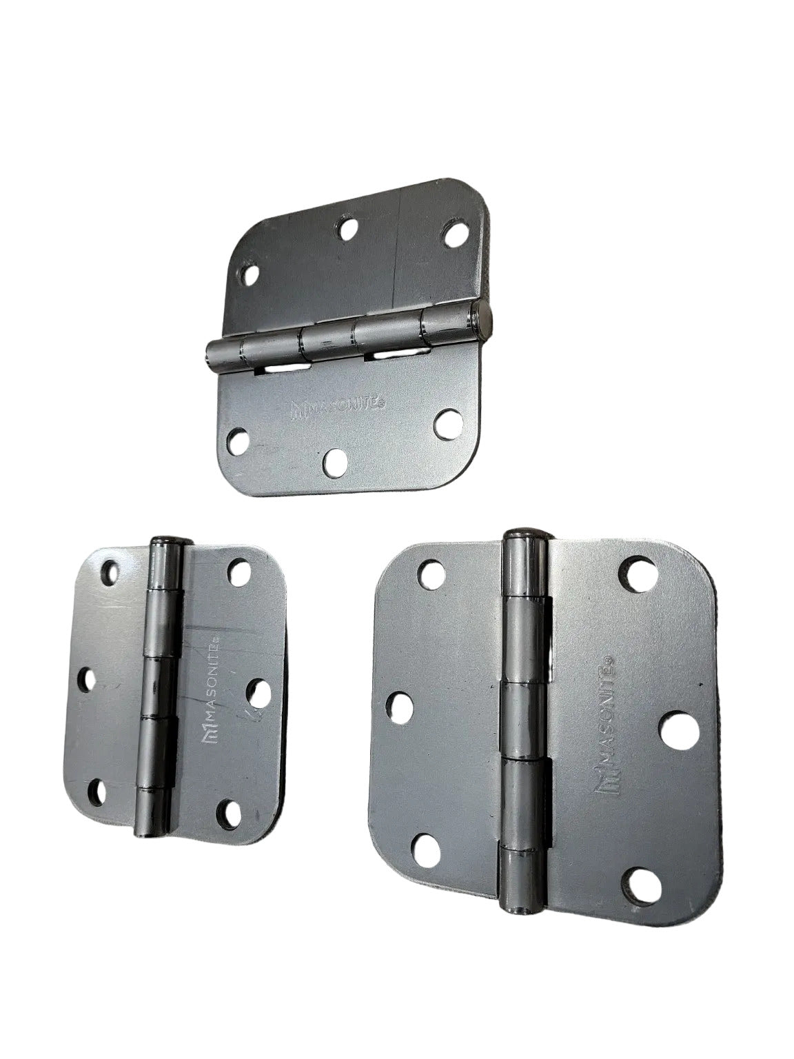 Set of 3 – Masonite Satin Nickel Door Hinges – 3½" x 3½"