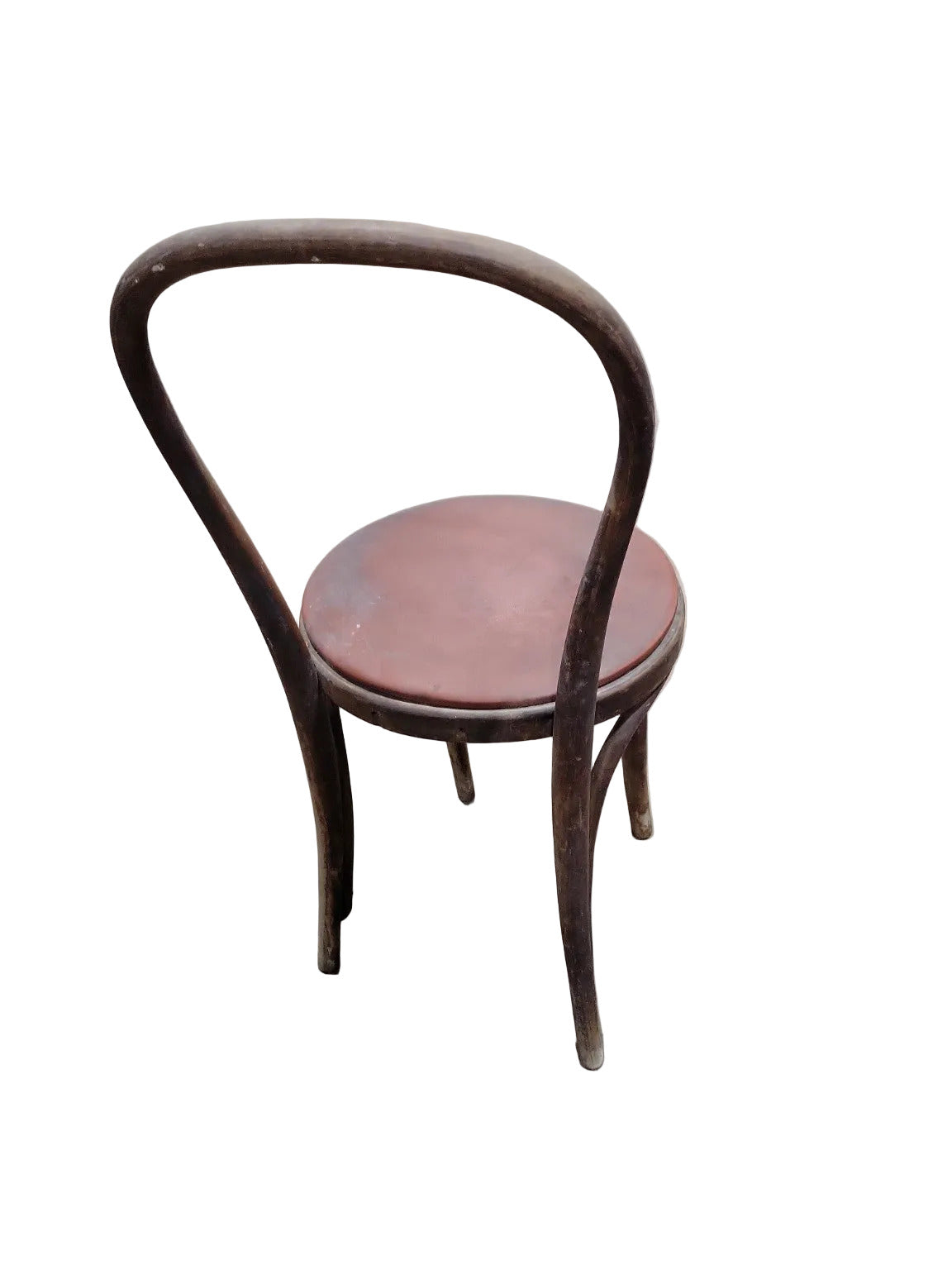 Antique Bentwood Café Chair – Thonet Style with Round Seat