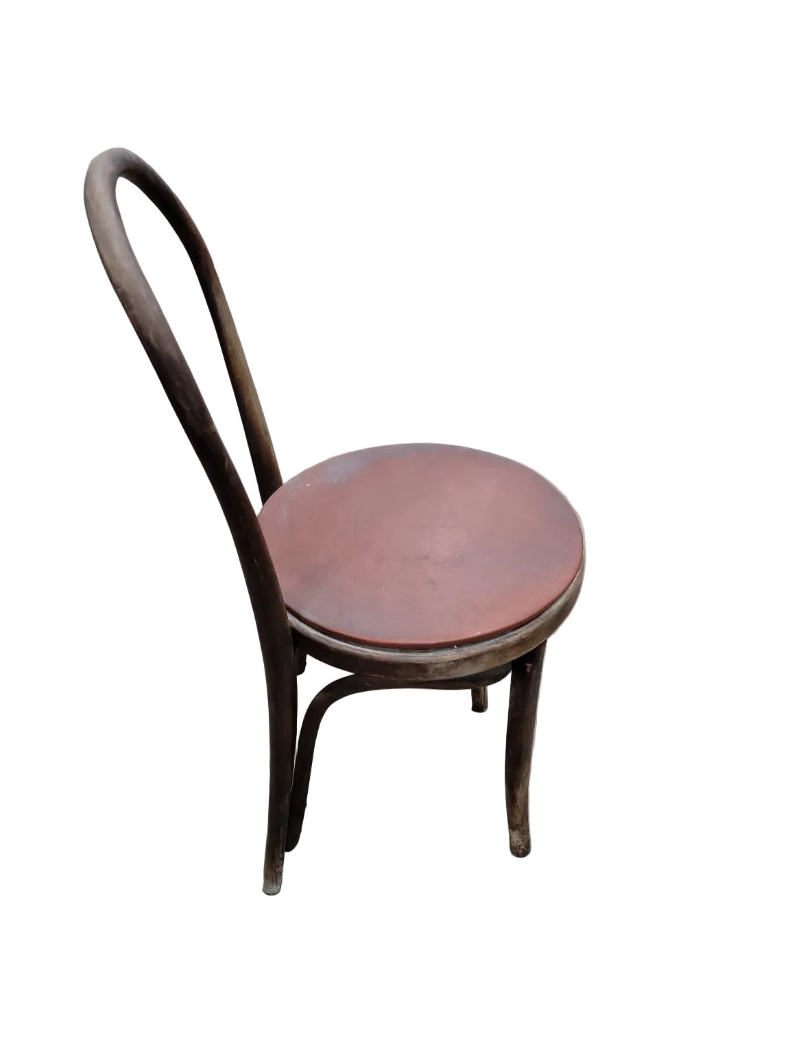 Antique Bentwood Café Chair – Thonet Style with Round Seat