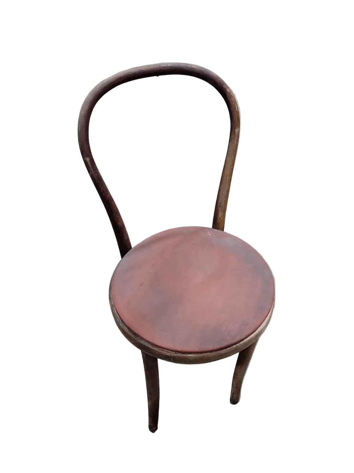 Antique Bentwood Café Chair – Thonet Style with Round Seat