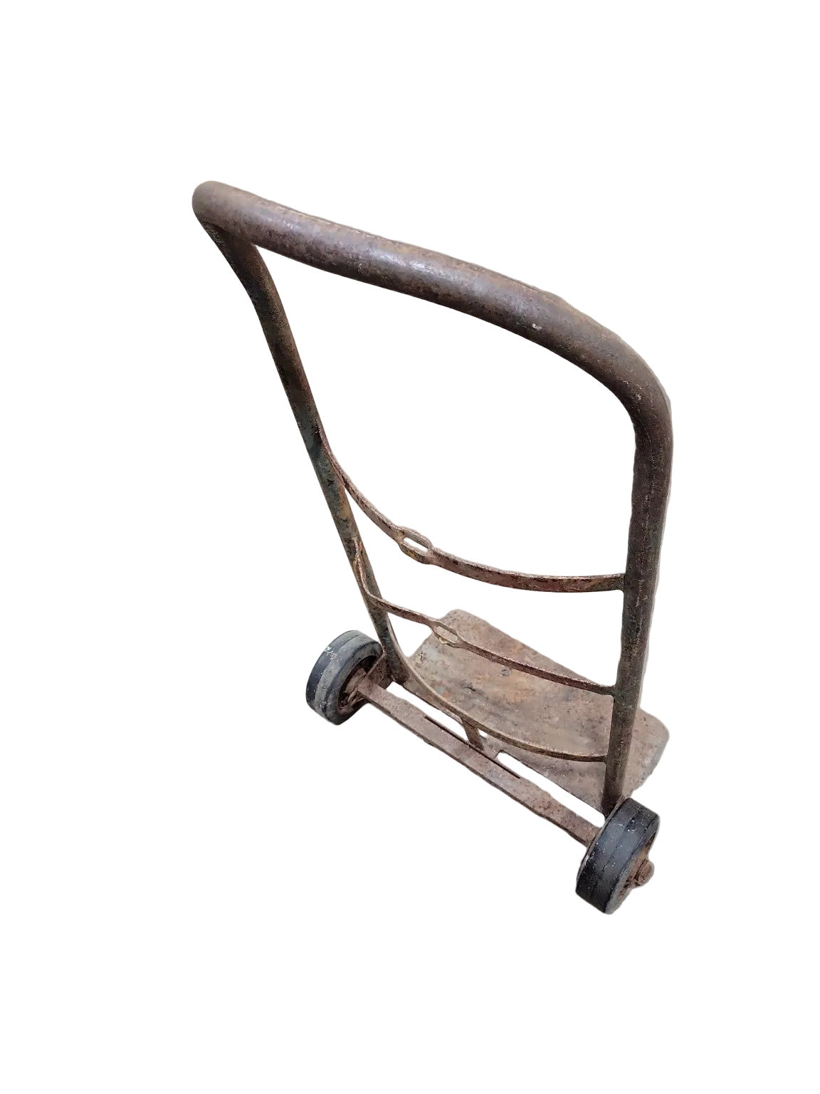 Antique Industrial Steel Hand Truck – Arched Handle