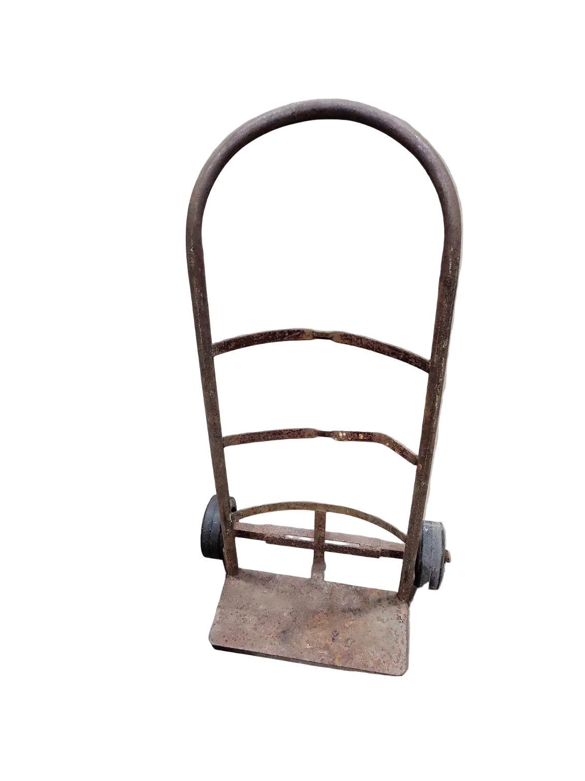 Antique Industrial Steel Hand Truck – Arched Handle