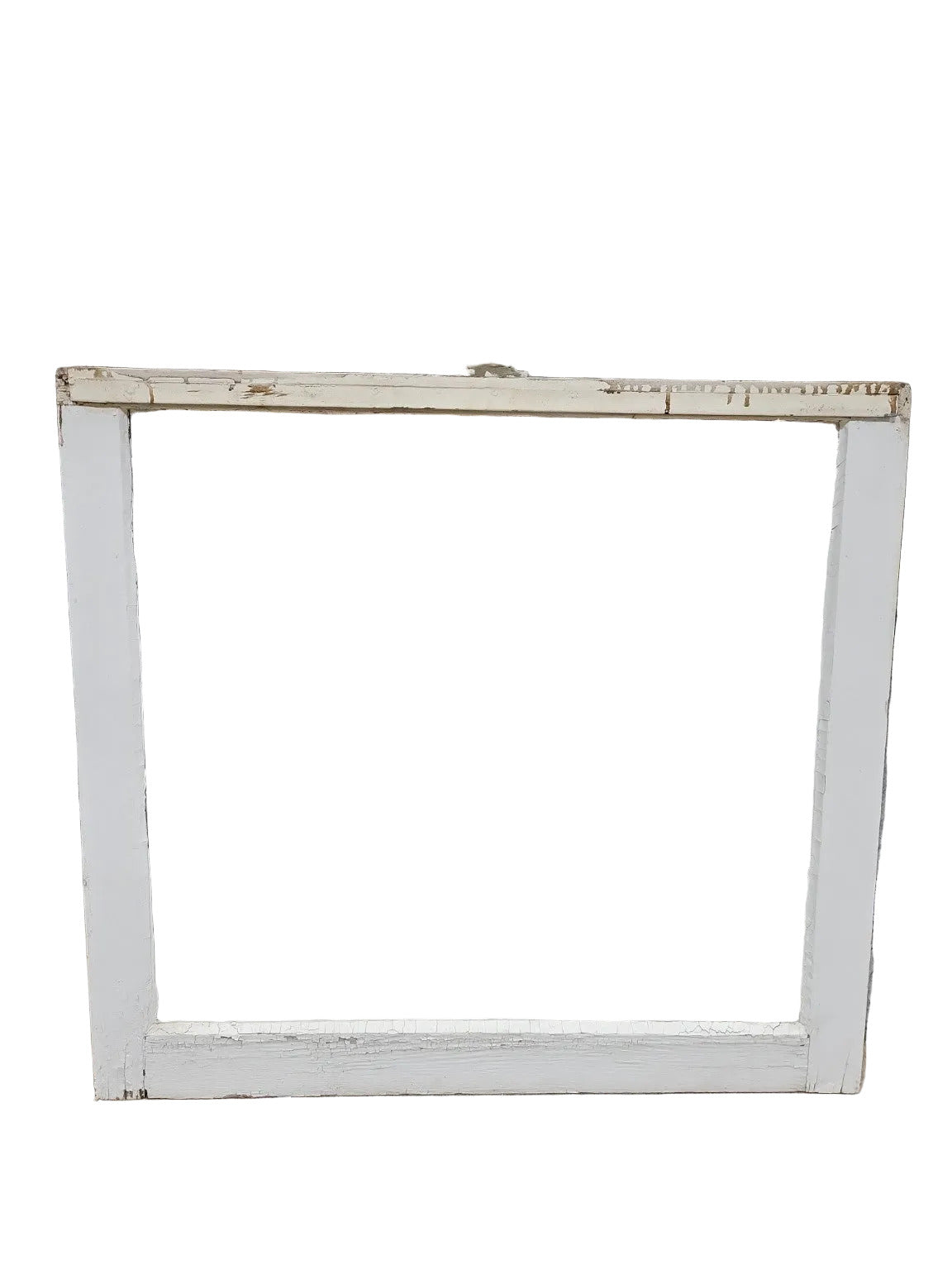 Vintage Wood Window Sash with Single Pane Glass – 30 ½" x 27 ¾"