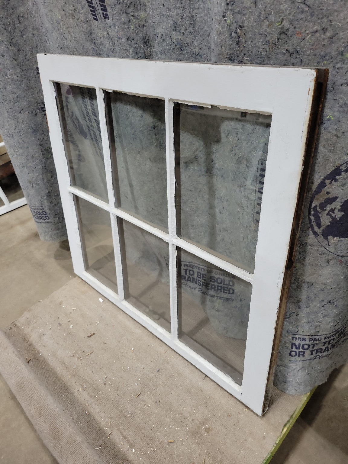 6-Lite Vintage Wood Window Sash – 30 ¼" x 27 ½"